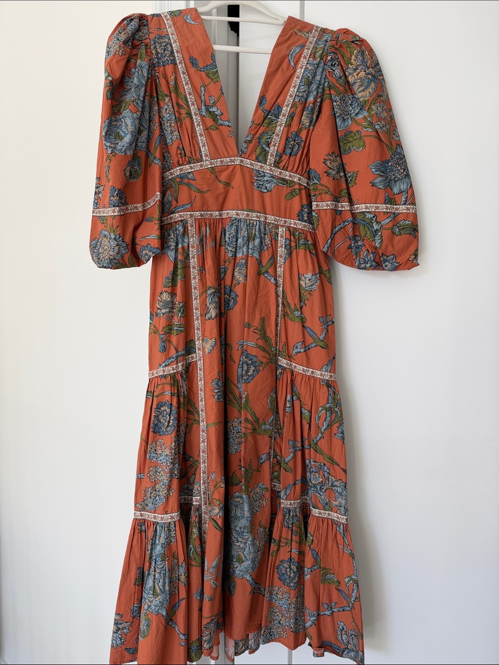 Love the Label Floral Puff Sleeve Maxi Dress Size Small